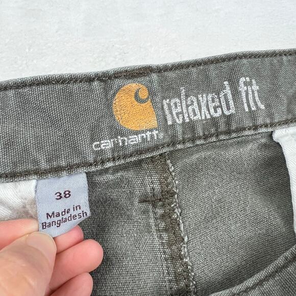 Carhartt Men's Cargo Utility Shorts Size 38X10 Green - Picture 6 of 9